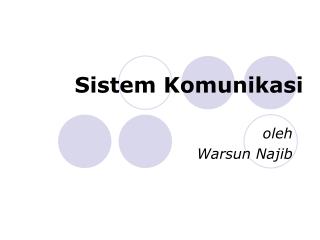 Sistem Komunikasi