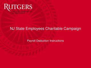 NJ State Employees Charitable Campaign