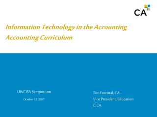 Information Technology in the Accounting Curriculum