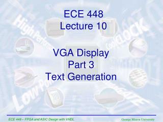 VGA Display Part 3 Text Generation