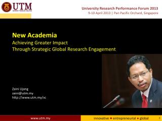 New Academia Achieving Greater Impact Through Strategic Global Research Engagement