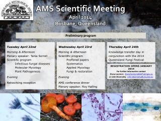 AMS Scientific Meeting April 2014 Brisbane, Queensland