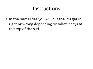 Instructions