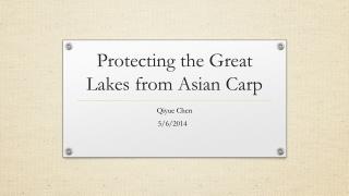 Protecting the Great Lakes from Asian Carp