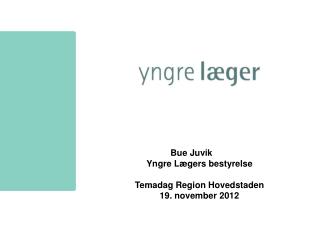 Bue Juvik Yngre Lægers bestyrelse Temadag Region Hovedstaden 19. november 2012