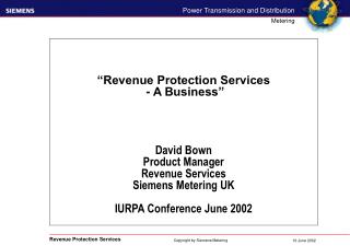 Revenue Protection - from a department to a business