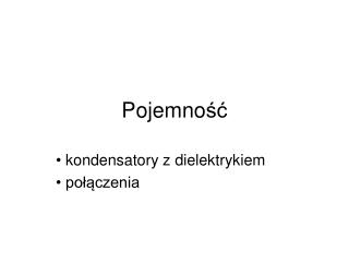Pojemno ść