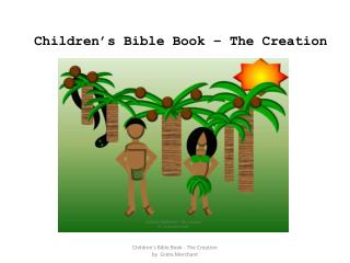 Children’s Bible Book – The Creation