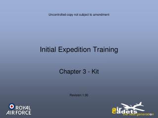 Initial Expedition Training