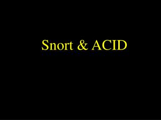 Snort &amp; ACID