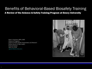 Sean G. Kaufman, MPH, CHES Director of Programs Center for Public Health Preparedness and Research