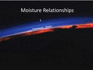 Moisture Relationships