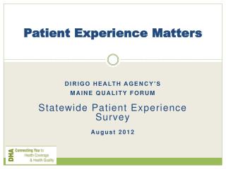 Patient Experience Matters