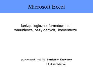 Microsoft Excel