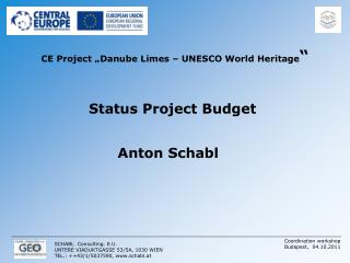 CE Project „Danube Limes – UNESCO World Heritage “