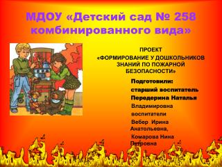 МДОУ «Детский сад № 258 комбинированного вида»