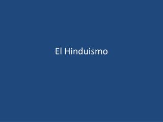 El Hinduismo