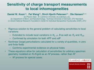 Rigorous solution to the general problem of calculating sensitivities to local variations