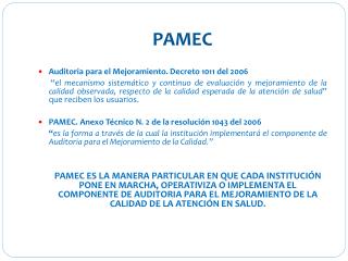 PAMEC