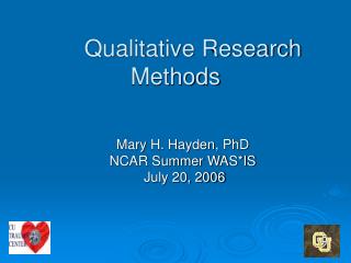 Qualitative Research Methods