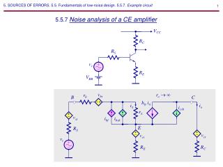 5.5.7 Noise analysis of a CE amplifier