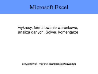 Microsoft Excel