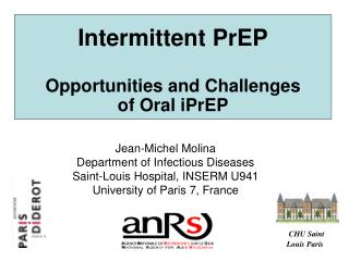 Intermittent PrEP Opportunities and Challenges of Oral iPrEP