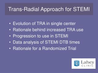 Trans-Radial Approach for STEMI