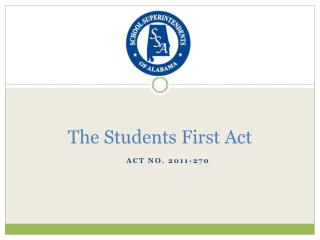 The Students First Act