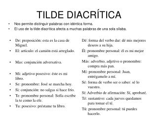 TILDE DIACRÍTICA