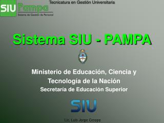 Sistema SIU - PAMPA