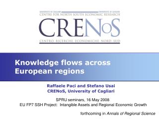 Knowledge flows across European regions