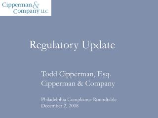 Regulatory Update