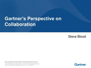 Gartner’s Perspective on Collaboration