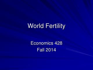 World Fertility