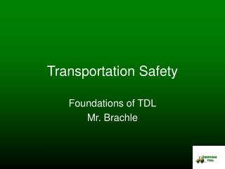 Transportation Safety