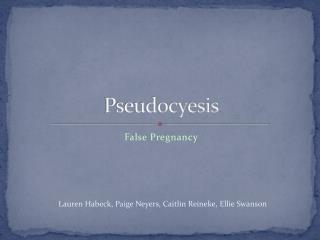 Pseudocyesis