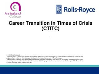 Career Transition in Times of Crisis (CTITC)