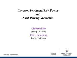 Investor Sentiment Risk Factor and Asset Pricing Anomalies