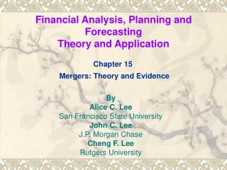 Financial Analysis, Planning and Forecasting Theory and Application