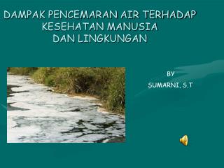 DAMPAK PENCEMARAN AIR TERHADAP KESEHATAN MANUSIA DAN LINGKUNGAN