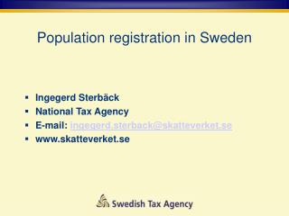 Population registration in Sweden