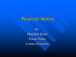 Projectile Motion