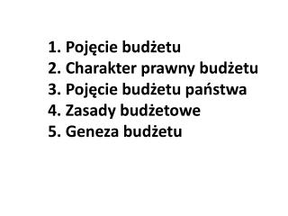 Definicja budżetu