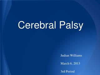 Cerebral Palsy