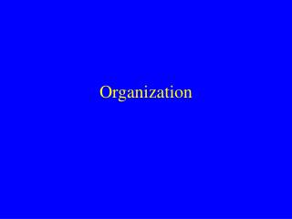 Organization