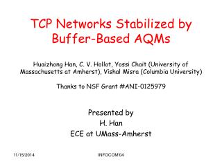 Presented by H. Han ECE at UMass-Amherst