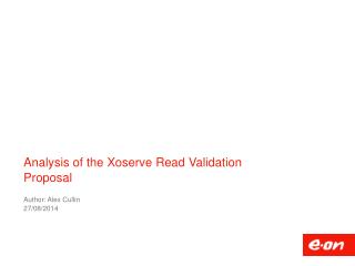 Analysis of the Xoserve Read Validation Proposal