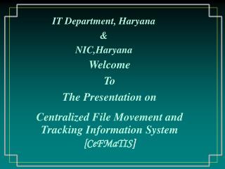 Welcome To The Presentation on