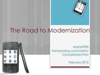 The Road to Modernization